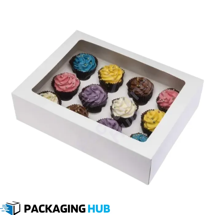 Branded muffin boxes with logo for events, bakeries, and corporate gifts.
