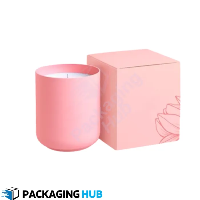 A custom candle box designed to securely package candles for retail or shipping.
