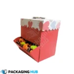 Elegant custom candy boxes designed for weddings, featuring beautiful floral patterns and personalized text, perfect as wedding favors.