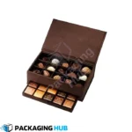 Custom chocolate boxes designed for special occasions like birthdays, anniversaries, and holidays, featuring personalized messages.