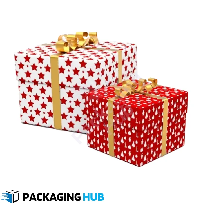 Custom Christmas boxes designed for retail gifting, perfect for holiday season packaging