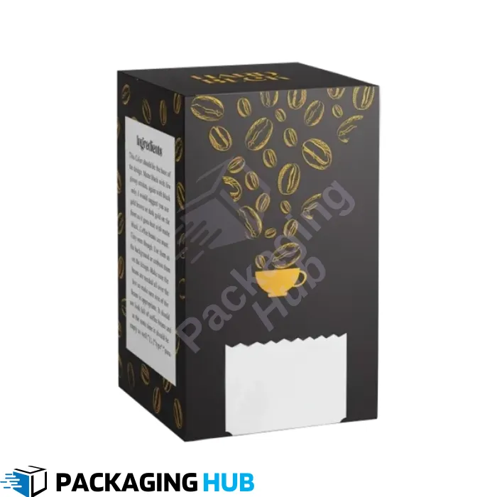 Custom coffee boxes designed for coffee brands and roasters, featuring unique, eye-catching designs and high-quality printing.