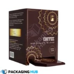 Custom coffee boxes with personalized designs, perfect for coffee brands, gifts, and retail packaging.