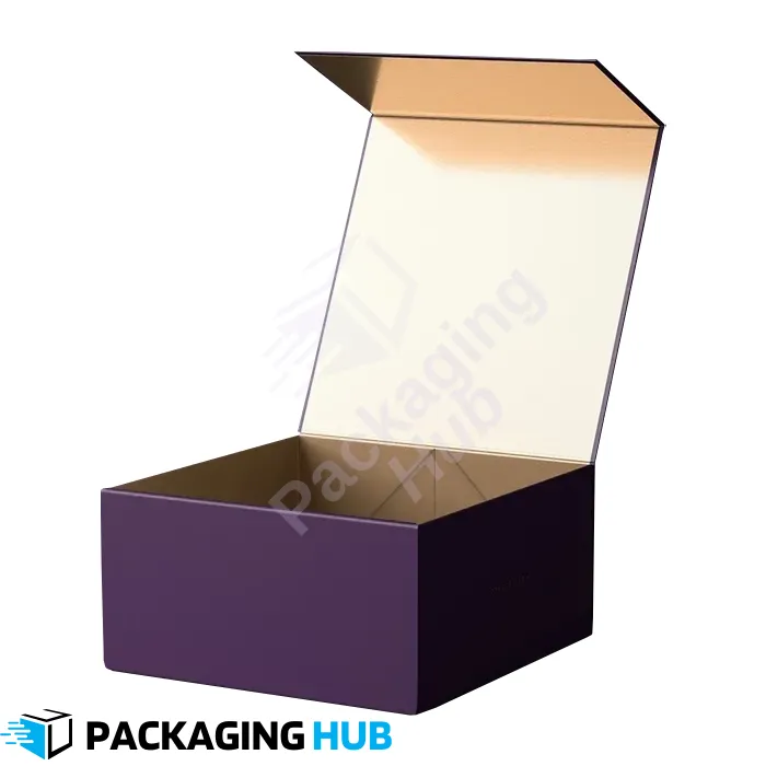 Collapsible custom boxes for e-commerce packaging, ideal for space-saving and shipping products efficiently.