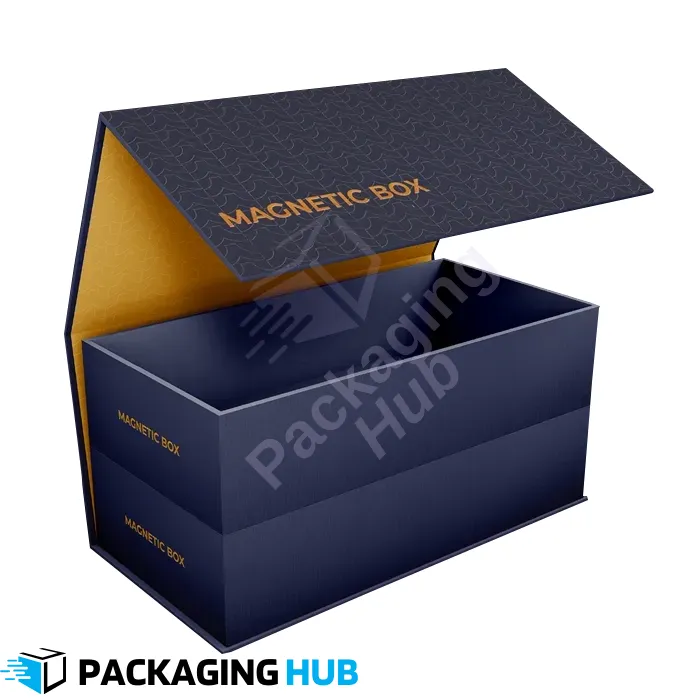 Custom collapsible boxes for retail packaging, providing sturdy and reusable packaging for retail products.