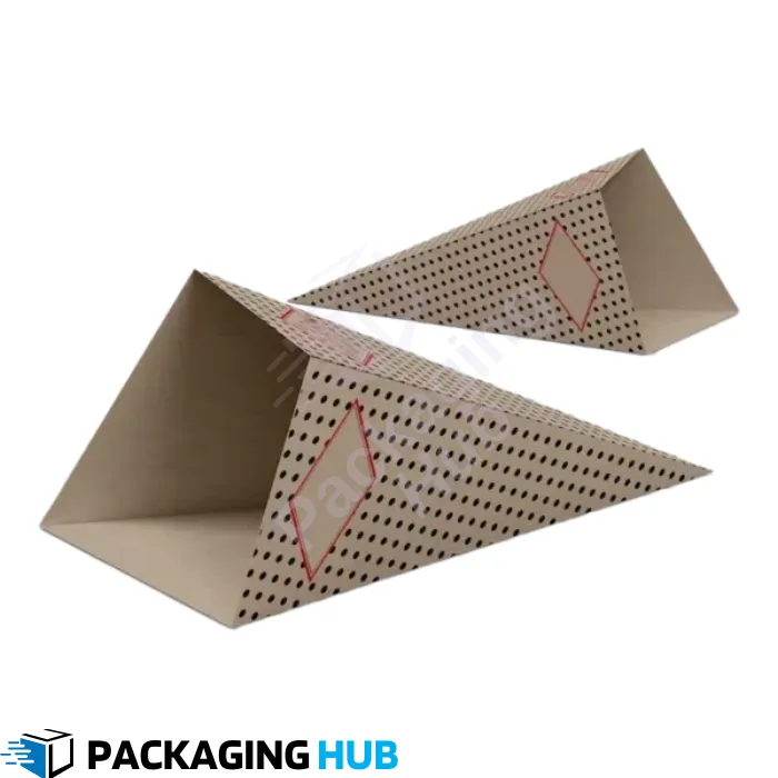Custom cone boxes with personalized designs, perfect for ice cream shops, bakeries, and party favors.