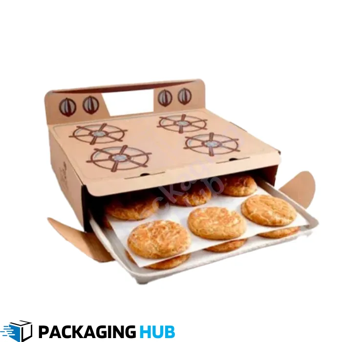 Custom cookie boxes designed for bakeries and cookie brands, featuring unique, eye-catching designs and durable packaging.