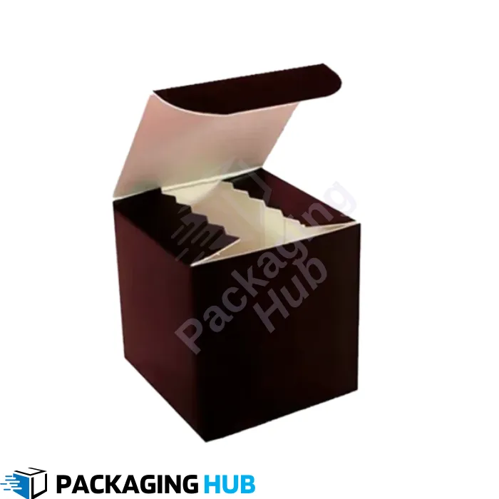 Custom cube packaging boxes designed for retail and product packaging with branding.
