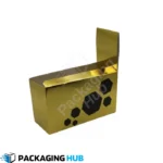 Custom gold foil boxes for luxury products, providing elegant packaging with a shiny gold finish for a premium look.