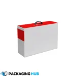Custom handle gift boxes with handles, ideal for party favors and gift packaging.