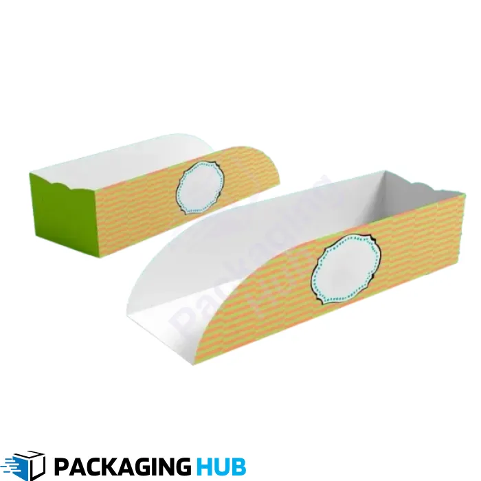 Custom hotdog boxes for food trucks, providing practical and stylish packaging that enhances food presentation and convenience.
