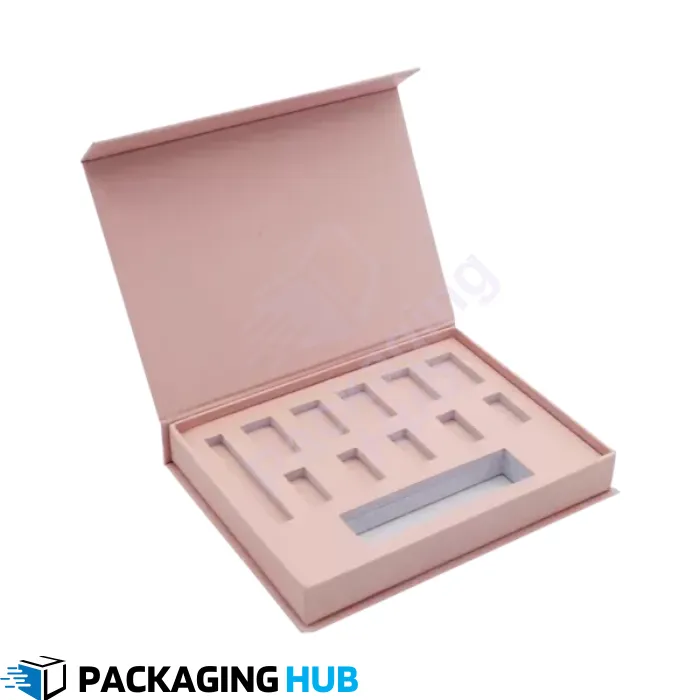 Custom-designed lip kit boxes with secure and stylish packaging for lip care products.