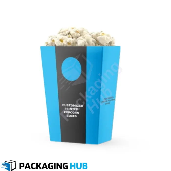Custom printed popcorn boxes with your logo and design. Create a unique and branded packaging solution for your popcorn.