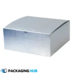 Custom silver foil gift boxes designed for special occasions, weddings, and luxury gifts with elegant finishes