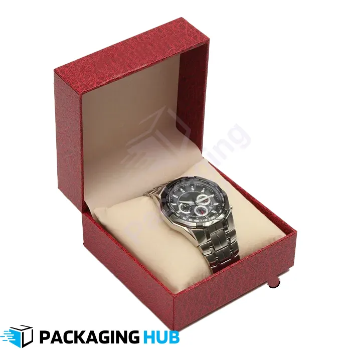 Custom watch box made with premium materials for luxury packaging.