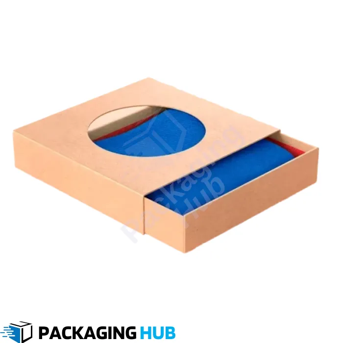 Custom window boxes for food packaging, allowing visibility while keeping products fresh and secure.