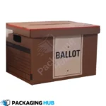 A high-quality custom ballot box designed for secure and confidential voting.