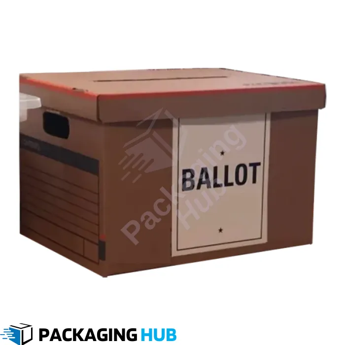 A high-quality custom ballot box designed for secure and confidential voting.