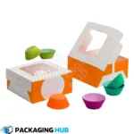 Eco-friendly custom cake boxes made from recyclable materials.