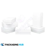 Eco-friendly custom flap boxes made from 100% recycled materials for sustainable packaging.