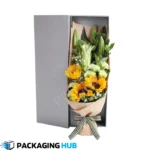 Eco-friendly custom floral boxes made from sustainable and recyclable materials for an eco-conscious packaging solution.