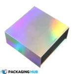 Eco-friendly custom holographic boxes made from recyclable materials for sustainable and luxury packaging solutions