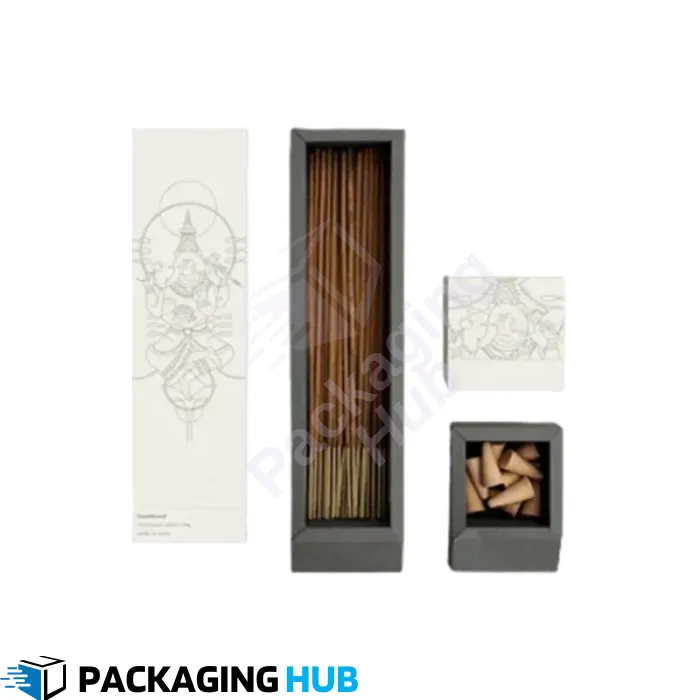Eco-friendly custom incense boxes made from recycled and biodegradable materials for sustainable packaging.