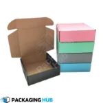 Eco-friendly custom postage boxes made from recycled materials, offering sustainable and green packaging options.