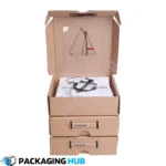 Eco-friendly custom shirt boxes made from sustainable and recyclable materials for a green packaging solution.