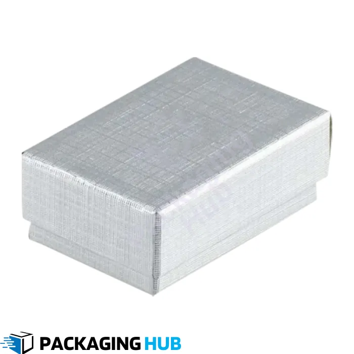 Eco-friendly custom silver foil boxes made from recyclable materials for sustainable and premium packaging