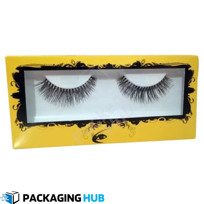 Eco-friendly custom eyelash boxes made from sustainable materials for packaging.