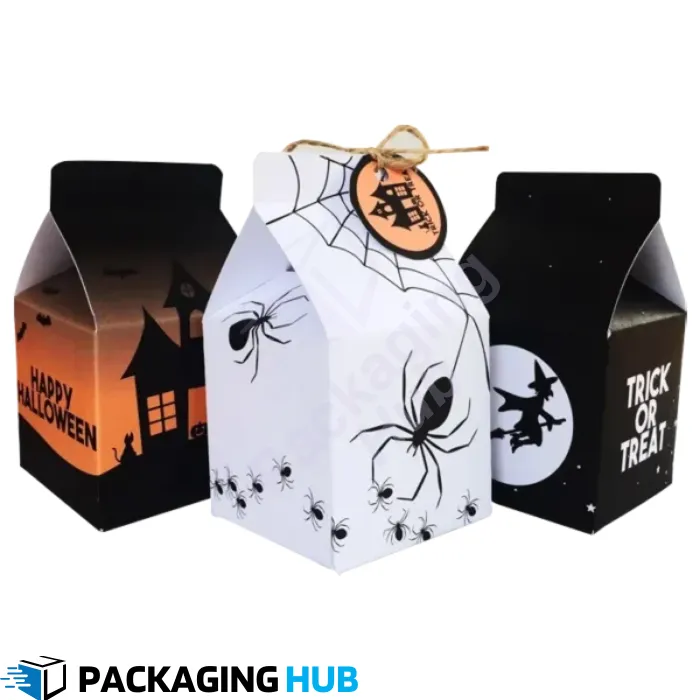 Eco-friendly Halloween boxes made from recycled materials for sustainable packaging and gifting