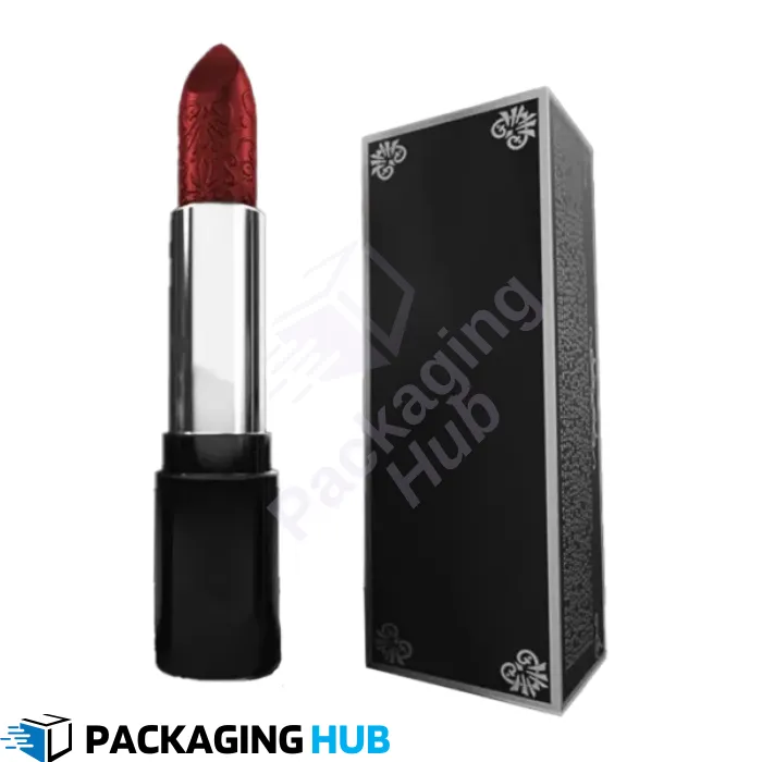 Eco-friendly lipstick packaging made from recyclable materials, perfect for sustainable beauty brands.