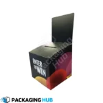 A spacious custom ballot box designed for handling a large number of ballots.