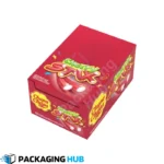 Custom lollipop packaging boxes with personalized designs for weddings, corporate giveaways, and events.