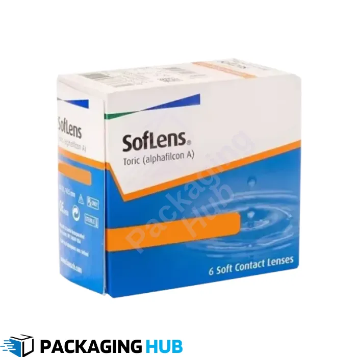 Luxury custom contact lens boxes designed for high-end cosmetic and eyewear packaging.