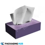 Luxury custom tissue boxes with premium finishes like foil stamping, embossing, and elegant designs.