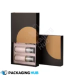 Luxury lipstick packaging with premium finishes like foil stamping and embossing for high-end lipstick products.