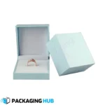 Personalized custom jewelry box with custom branding or initials, ideal for unique and thoughtful gift packaging.
