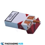 Close-up view of the premium materials and design used in custom cigarette boxes.