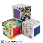 Custom tea boxes designed for retail, perfect for displaying tea products in stores.