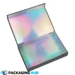 Wholesale custom holographic boxes available in bulk for businesses, offering an elegant and durable packaging solution