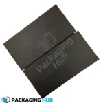 Stacked wholesale custom eyelash boxes for bulk cosmetic packaging.