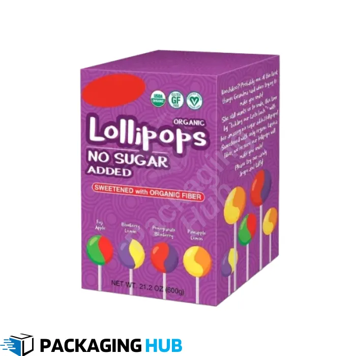 Bulk wholesale lollipop packaging boxes for corporate giveaways, retail, and promotional events
