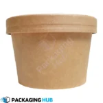 480ml disposable soup bowl with lid, eco-friendly and leak-proof