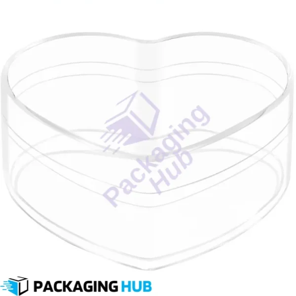 Clear acrylic gift box with a transparent design, perfect for showcasing gifts and items.