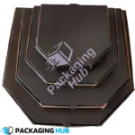 Customizable eco-friendly pizza box with sustainable design, perfect for branding.