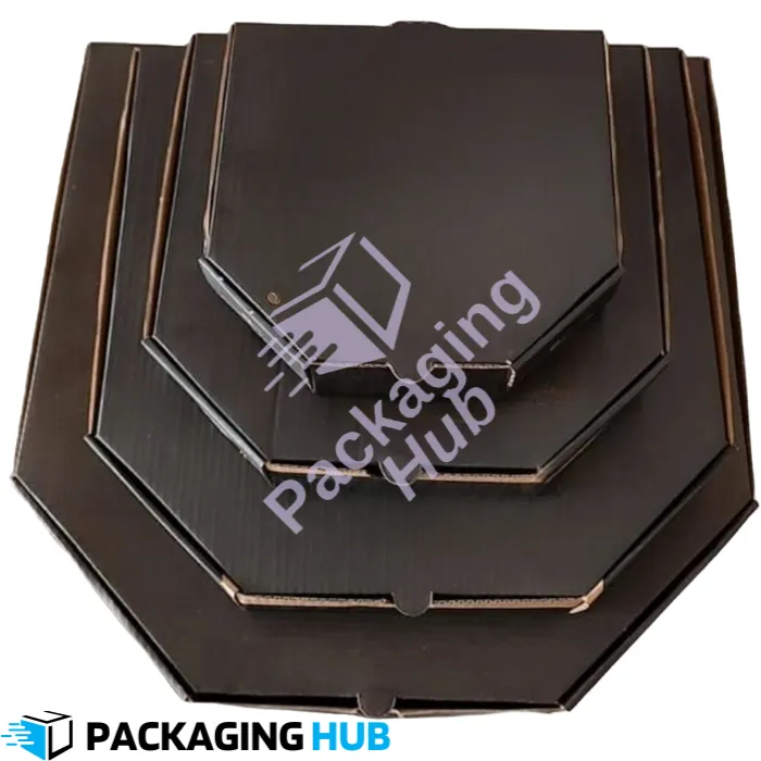 Customizable eco-friendly pizza box with sustainable design, perfect for branding.