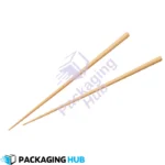 Eco-friendly bamboo chopsticks with eco-conscious packaging, perfect for sustainable dining.