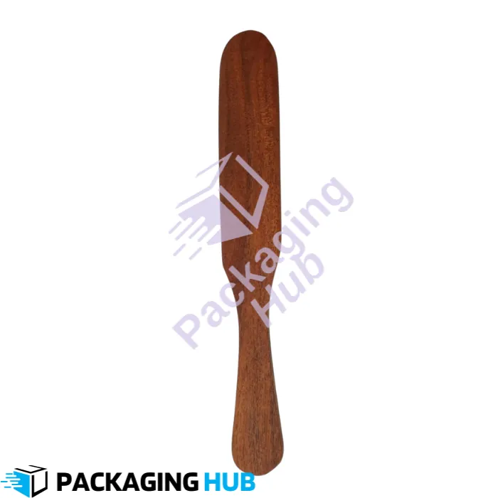 Eco-friendly wooden wax spatula, made from sustainable materials for eco-conscious waxing.